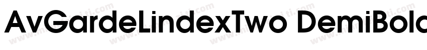 AvGardeLindexTwo DemiBold字体转换